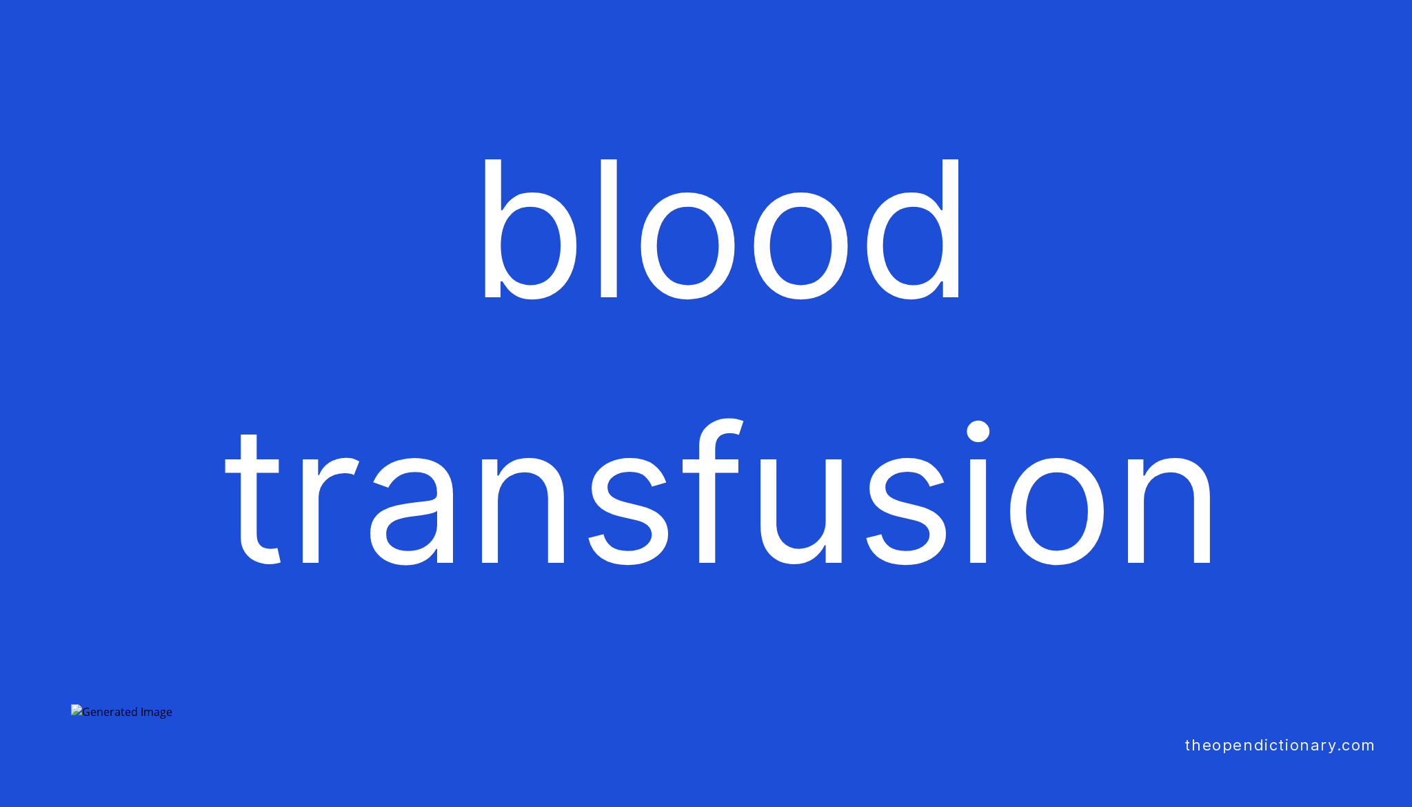 Blood Transfusion Meaning In Nepali